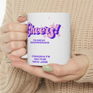 Nieuwe baan/promotie cadeau/nieuwe baan cadeau/collega verlaten geschenk/mok/promotie mok/nieuwe baan mok/collega verlaten mok/