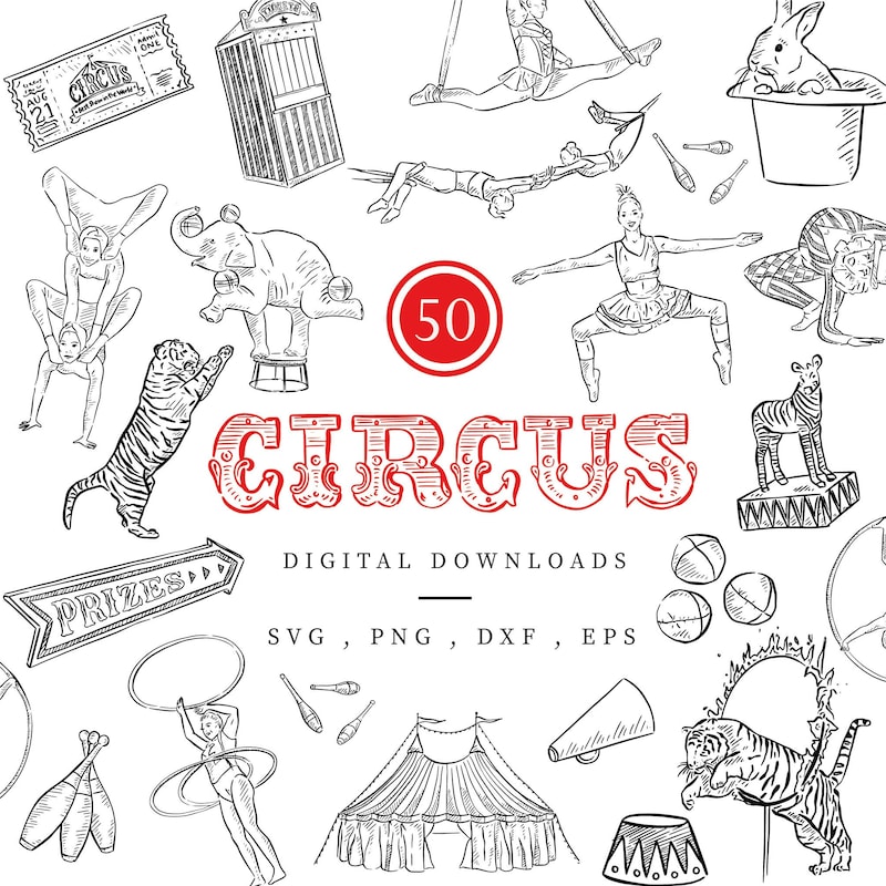 Circus Printables - Etsy