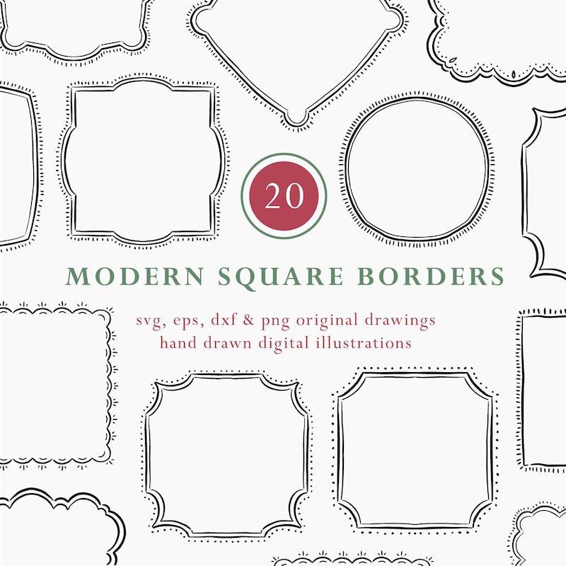 Square Borders - Etsy