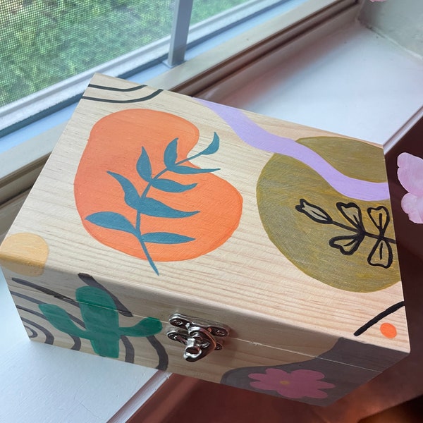 Hand Painted Jewelry Box Etsy