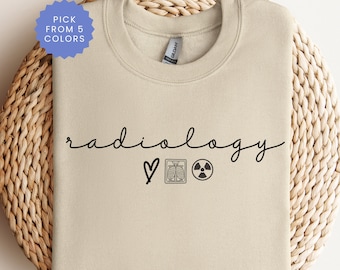 Radiology Sweatshirt, Radiology Gifts, RAD Tech Shirt, X-ray Technician Sweater, CT MRI Tech Graduation Gift, Radiology Nurse Crewneck