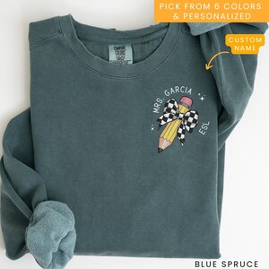 Comfort Colors Esl Teacher Sweatshirt, Esl Teacher Sweater for Bilingual Teacher, Gift for Multilingual Teacher, English Teacher Crewneck