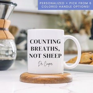 Funny Anesthesia Mug Custom Anesthesiologist Cup Gift, Nurse Anesthetist CRNA Gift, Personalized Doctor Name Coffee Mug CRNA Graduation Gift