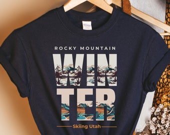 Skiing Shirt | Park City | Skiing Sweatshirt | Skier Gift | National Park | Utah Gift | Ski Resort | Snowboarder Gift | Utah Shirt