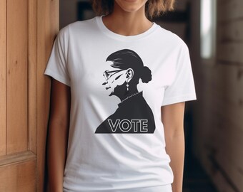 Stem tshirt RBG, feministisch shirt, LGBTQ rechten geschenk, politiek activisme shirt, gelijkheid shirt, feministisch T-shirt, Ruth Bader Ginsburg shirt