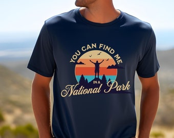 National Parks Graphic Tee: Unisex Cotton Hiking Camping Shirt