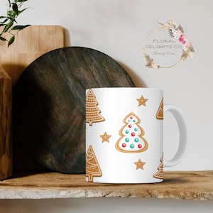 Merry Christmas Gingerbread Mug, Gingerbread Man, Christmas Cookie Mug, Gingerbread House Latte, Merry Christmas Gift, Stocking Stuffers