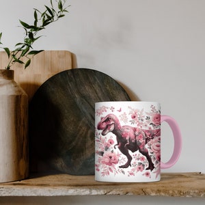 Dinosaur Mug Adult | Valentine Mug | Dinosaur Lover Gift | Digital Download | Gift For Her Him | Tea Mug | T-Rex Dinosaur Mug, Funny Mug