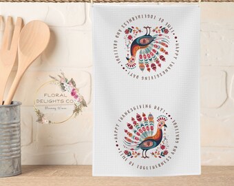 Thanksgiving Decor, Decor van de boerderij, Volkskunst Thanksgiving Turkije, Keuken Theedoek, Herfst Decor, Turkije Dag, Plank Sitter, Hostess Gift