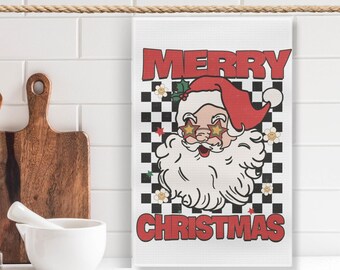 Merry Christmas To All, Christmas Kitchen Decor, Christmas Kitchen Towel, Holiday Decor, Christmas Tea Towel, Christmas Flour Sack Towel