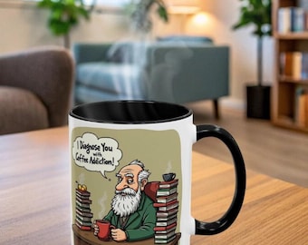 Taza de Freud, regalo de psicólogo, taza de terapeuta, humor de psicología, Sigmund Freud, psicoanálisis, Freud rosa, el lado oscuro de tu mamá, divertido