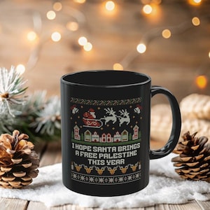 Palestine Jerusalem Mug | Support Palestine | Palestinian  Gift | Yes To Palestine | Arabic Mug | Gaza Support Mug | Palestine Coffee Mug