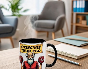 Taza de Freud, regalo de psicólogo, taza de terapeuta, humor de psicología, Sigmund Freud, psicoanálisis, Freud rosa, el lado oscuro de tu mamá, divertido