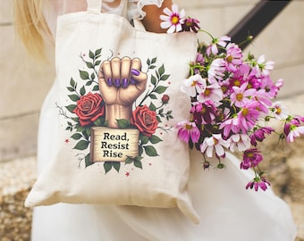 Sacola de livros proibidos, estou com os proibidos, bolsa de bibliotecária, bolsa reutilizável para leitura, resistir, ler livros, presente para bibliotecária, feminista