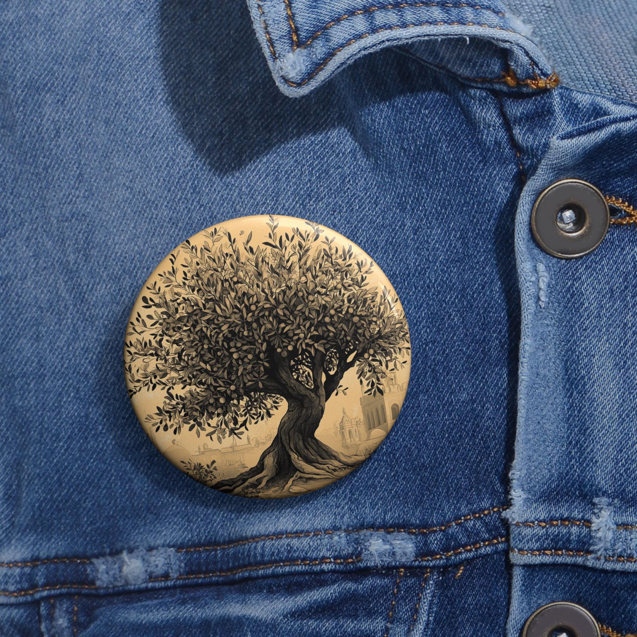 Oliver Tree Button Pin - Etsy
