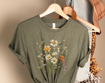 Wildflower T-Shirt: Bella + Canvas Floral Tee