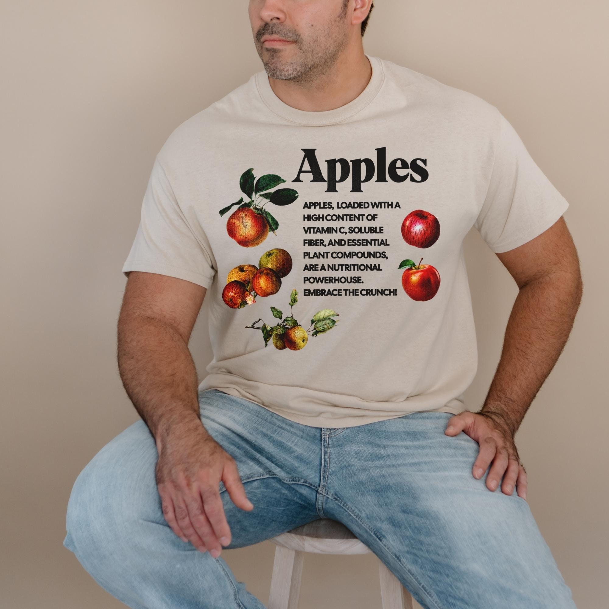Vintage Apple Nutrition T-shirt, Cottagecore Fall Shirt - Etsy