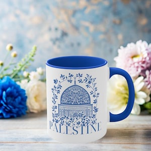 Palästina Jerusalem Tasse | Tasse Palästina Flagge | Palästinensische Dekoration Kunst | Palästina Geschenk individuelle Tasse | Palästinensische Dekoration