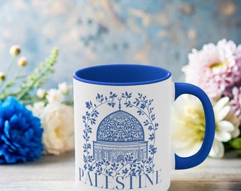 Palestine Jerusalem Mug | Mug Palestine Flag | Palestinian Decoration Art | Palestine Gift Custom Mug | Palestinian Home Decoration