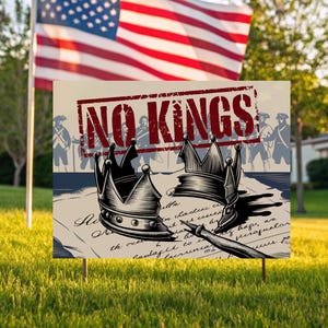 Resist Fascism Yard Sign, Anti Trump Political Statement, Social Justice Decor, No Kings Activist Gift, Hate Has No Home Here, Protest Sign