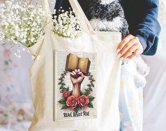 Bolsa de tela con texto "Leo libros prohibidos", "Estoy con los prohibidos", bolsa de tela para bibliotecarios, bolsa reutilizable para leer, lucha contra el mal, leer libros, regalo para bibliotecarios, feminista