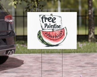 Palestine Yard Sign: Durable Weatherproof Solidarity Sign