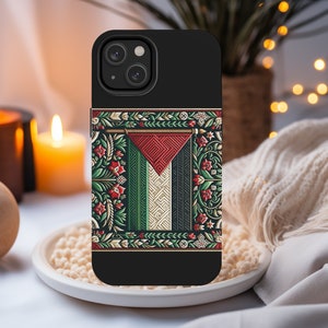 May include: A black phone case with a colorful design featuring a stylized flag and floral patterns. The case is compatible with iPhone 13 Pro Max.