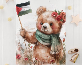 Palestine Fleece Blanket, Baby Shower Gift, Baby Blanket, Stroller Blanket, Crib Blanket, Palestine Flag Blanket | Palestine Throw Blanket
