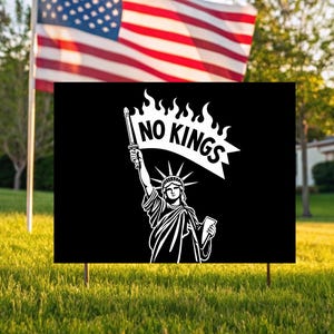 Resist Fascism Yard Sign, Anti Trump Political Statement, Social Justice Decor, No Kings Activist Gift, Hate Has No Home Here, Protest Sign