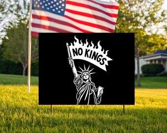 Resist Fascism Yard Sign, Anti Trump Political Statement, Social Justice Decor, No Kings Activist Gift, Hate Has No Home Here, Protest Sign