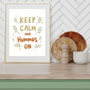 Hummus Liebhaber Kunst, Palästina Poster, Hummus Rezept Druck, libanesische Food Art, Geschenk für Food-Liebhaber, Hummus, Free Palestine, Arab, Naher Osten