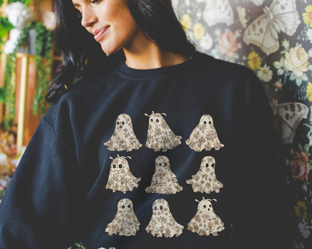 Coquette bow Halloween graphic sweatshirt
