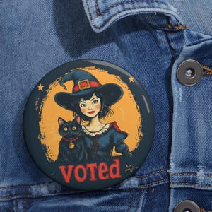 I Voted Pin, 2024 Election, Childless Cat Ladies, They Didn&#39;t Burn Witches, Harris Walz 2024 Pin, Election Vote Pin, Democrat Pin, Vote Blue