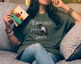 The Tortured Poets Society, département, tshirt poésie All'S Fair In Love, cadeau pour amoureux des livres, cadeau pour professeur d'anglais, le corbeau, Edgar Allen Poe
