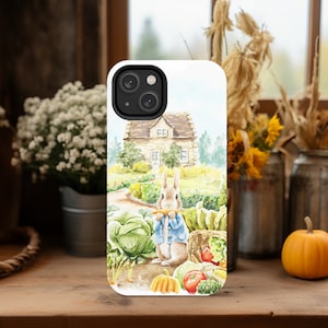 Cute Bunny Phone Case, Aesthetic Nature Rabbit Art, Cover fit for iPhone 15 Pro Max 14 13 12 11 Xr X 8 7 Plus Samsung S23 Ultra S22 S21