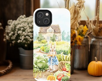 Cute Bunny Phone Case, Aesthetic Nature Rabbit Art, Cover fit for iPhone 15 Pro Max 14 13 12 11 Xr X 8 7 Plus Samsung S23 Ultra S22 S21