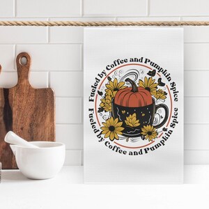 Fall Kitchen Towel | Pumpkin Spice Towel | Home Decor | Fall Tea Towel | Housewarming Gift | Fall Decor | Seasonal Decoration