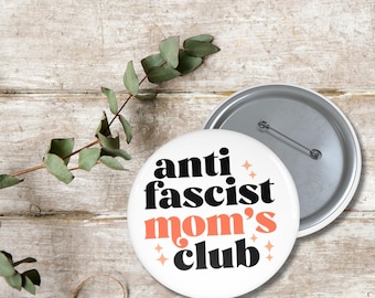 Anti Fascism Pin, Political Activist Badge, Anti Trump Protest Pin, Social Justice Gift,Resist Fascism Button,Upside Down Flag,Mothers Day