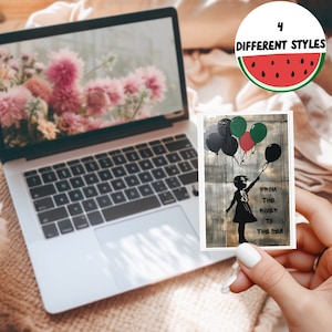 Red Palestina | Vrijheid voor Palestina | Direct downloaden | Gratis Palestina-stickers | Laptopsticker | Digitaal bestand | Stickerset