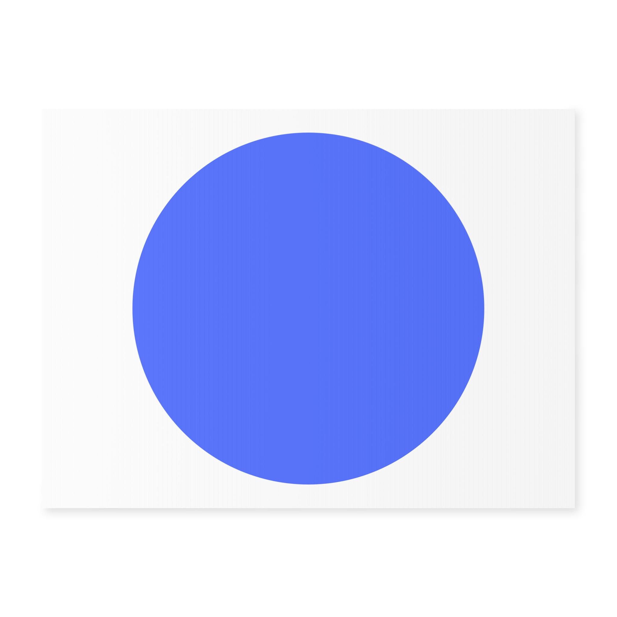 Blue Dot Yard Sign, Readable From Both Sides, Yard Signs for 2024 ...