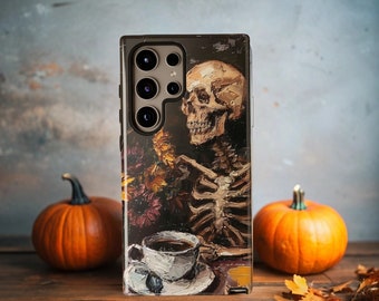 Funda de teléfono de café esqueleto, Iphone Xr / Iphone 12 / Samsung / Iphone 11 / Funda de teléfono de café esqueleto divertido - Esqueleto Iphone 14