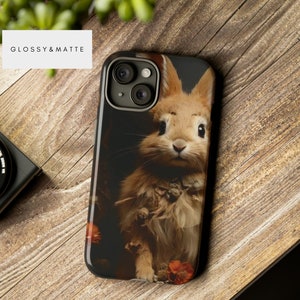 iPhone 13 Phone Case Bunny, Cute Rabbit Case, Iphone, Samsung, Google, 14 15 Pro Max, Smartphone Case, Fairycore, Tough Cases, Easter Gift