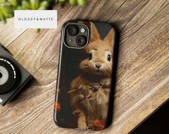 iPhone 13 Phone Case Bunny, Cute Rabbit Case, Iphone, Samsung, Google, 14 15 Pro Max, Smartphone Case, Fairycore, Tough Cases, Easter Gift