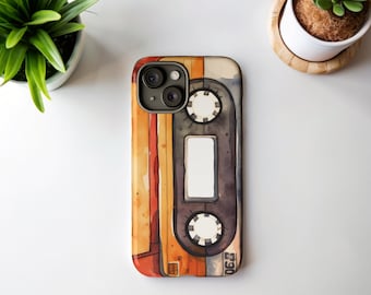 Retro Cassette Tape Phone Case: Vintage Music Lover Gift