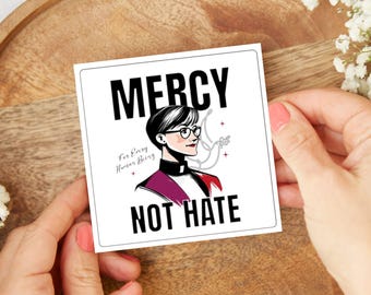 Have Mercy Sticker Preach like Bishop Mariann Budde Social Justice LGBTQIA+ Support Immigration Kiss-Cut Feminism Speak Truth To Power