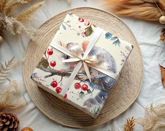 Possum Wrapping Paper Christmas Gift Wrap Funny Wrapping Paper Good for Friends Family Joke Gift Christmas Wrapping Paper Animal Meme
