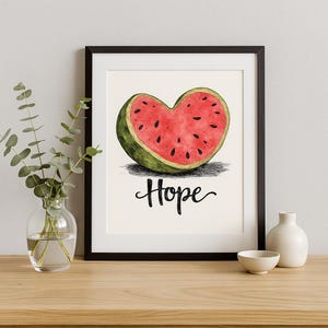 Palestine Watermelon Poster, Art Print, Palestinian Wall Decor, Resistance Art, Home Decor, Free Palestine Art, This Is Not A Watermelon