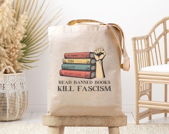 Eu leio livros proibidos, bolsa tote, estou com os proibidos, bolsa tote de bibliotecário, bolsa reutilizável de leitura, resista, leia livros, presente de bibliotecário, literário