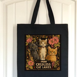 Cat Lady for Kamala Tote Bag Cat Ladies for Kamala Harris Tote Bag Kamala Harris for President 2024 Tote Bag Feminist Childless Cat Lady Bag