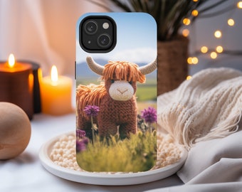 Highland Cow Phone Case, Iphone, Samsung, Google, Case, 14 15 Pro Max, Smartphone Case, Western Phone Case, Tough Cases, Funny Cow Gift